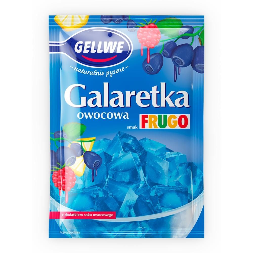 Gellwe Galaretka owocowa smak Frugo 72 g