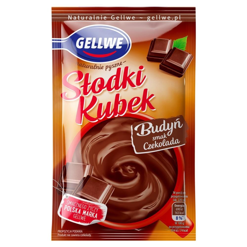 Gellwe Słodki Kubek Budyń smak czekolada 45 g