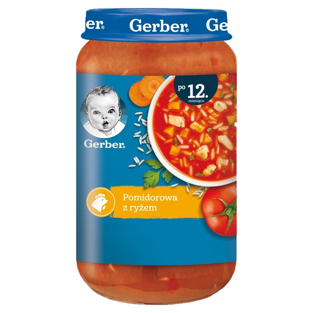 Gerber Pomidorowa z ryżem dla dzieci po 12. miesiącu 250 g