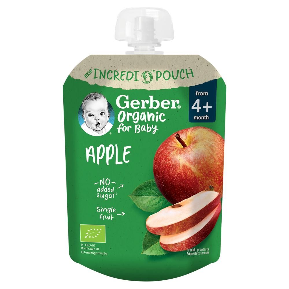 Gerber Organic Deserek jabłko po 4. miesiącu 80 g