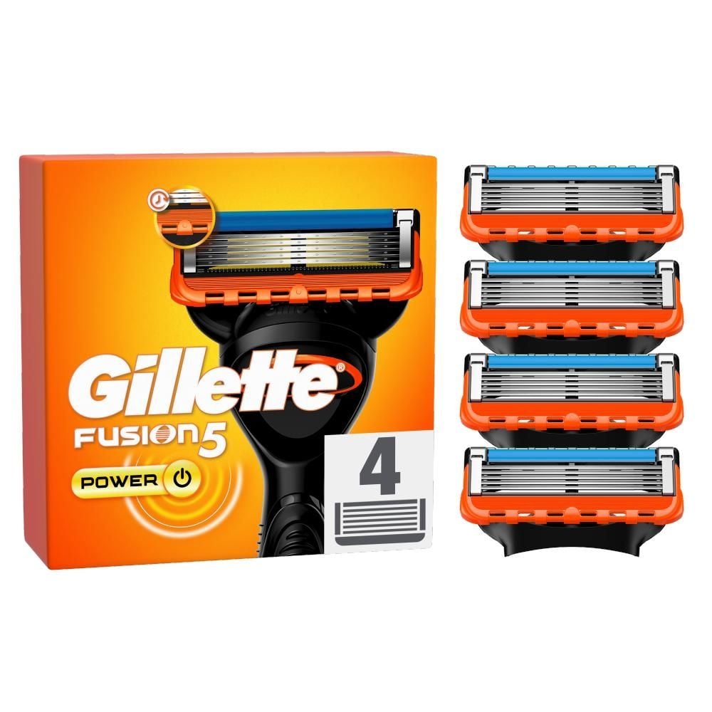 Gillette Fusion5 Power Ostrza wymienne do maszynki do golenia dla mężczyzn, 4 ostrza wymienne