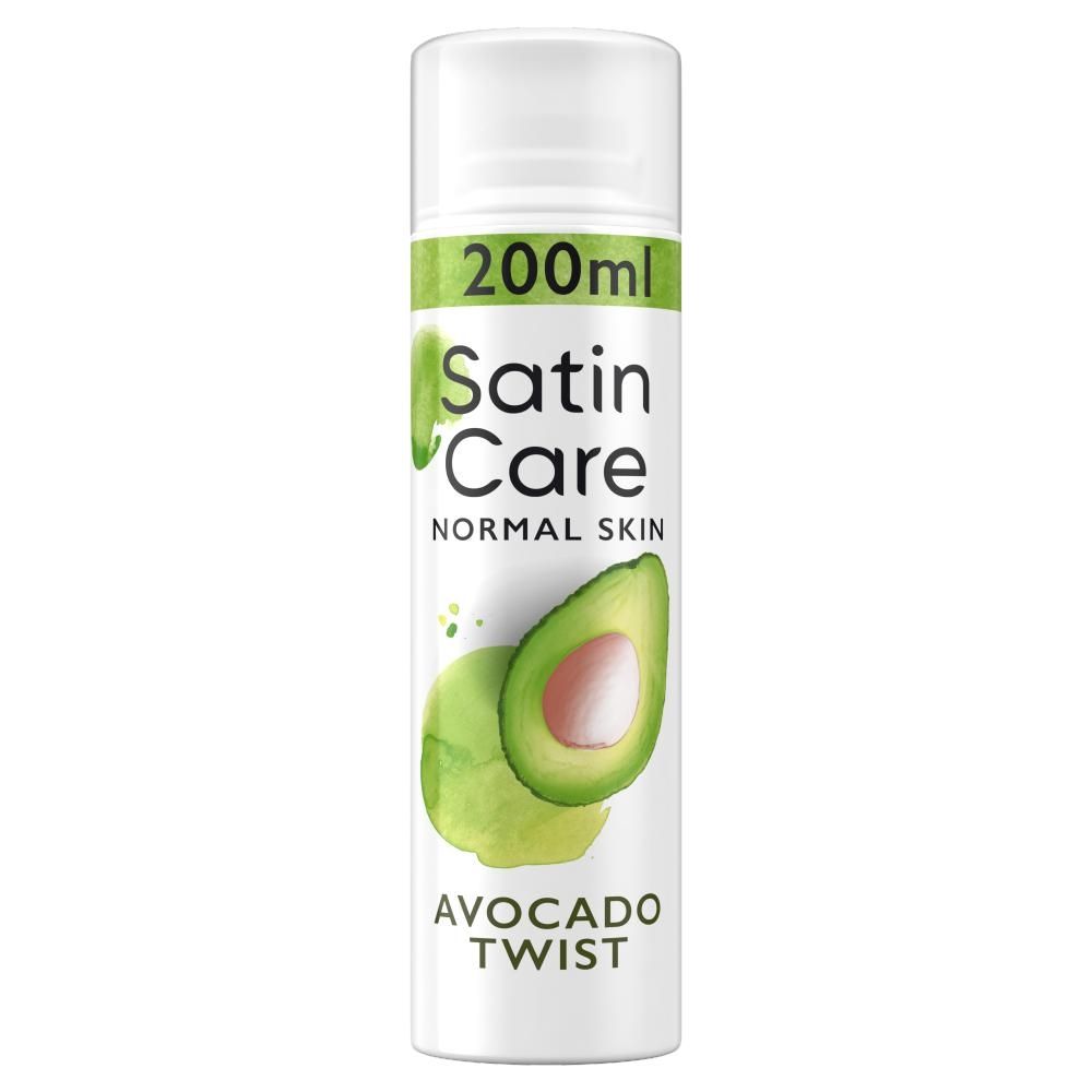 Gillette Satin Care Żel do golenia dla kobiet, Avocado Twist, 200ml