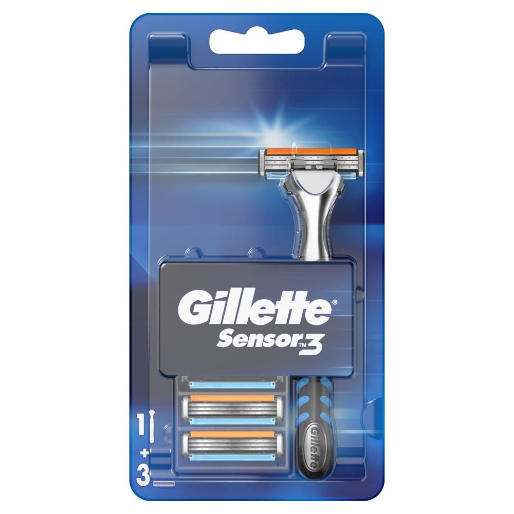 Gillette Sensor3 Maszynka do golenia Rączka maszynki + 3 ostrza