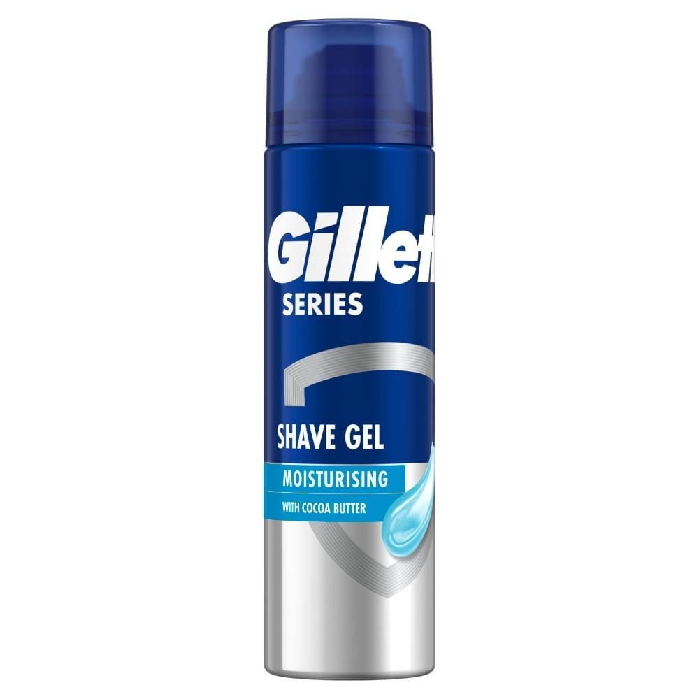 Gillette Series Nawilżający żel do golenia z masłem kakaowym, 200 ml