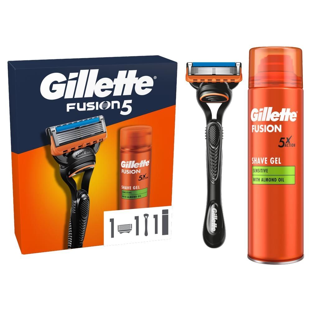 Gillette Zestaw podarunkowy: maszynka Fusion +