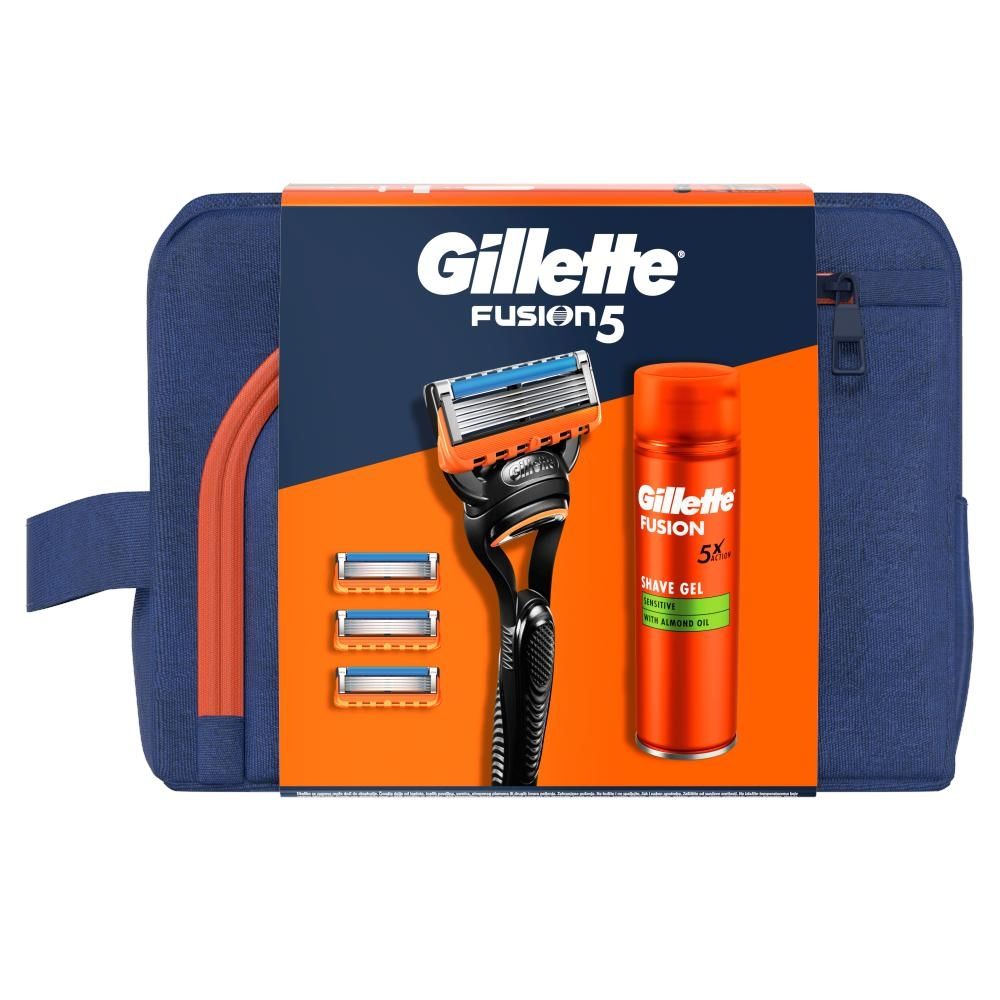 Gillette Zestaw podarunkowy: maszynka Fusion +