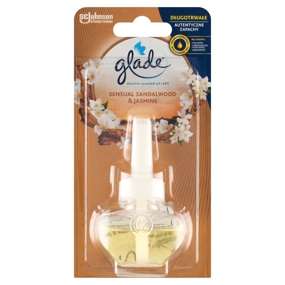 Glade Sensual Sandalwood & Jasmine Zapas do elektrycznego odświeżacza powietrza 20 ml