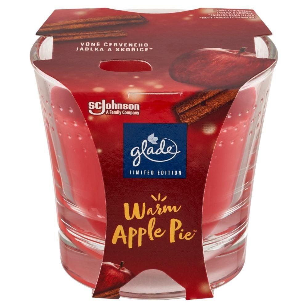 Glade Warm Apple Pie Świeca zapachowa 129 g