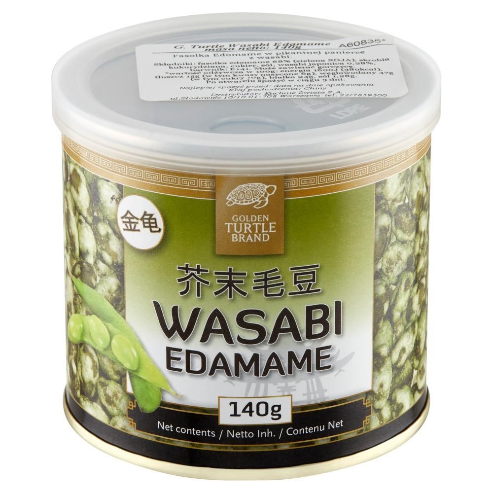 Golden Turtle Fasolka edomame w pikantnej panierce z wasabi 140 g