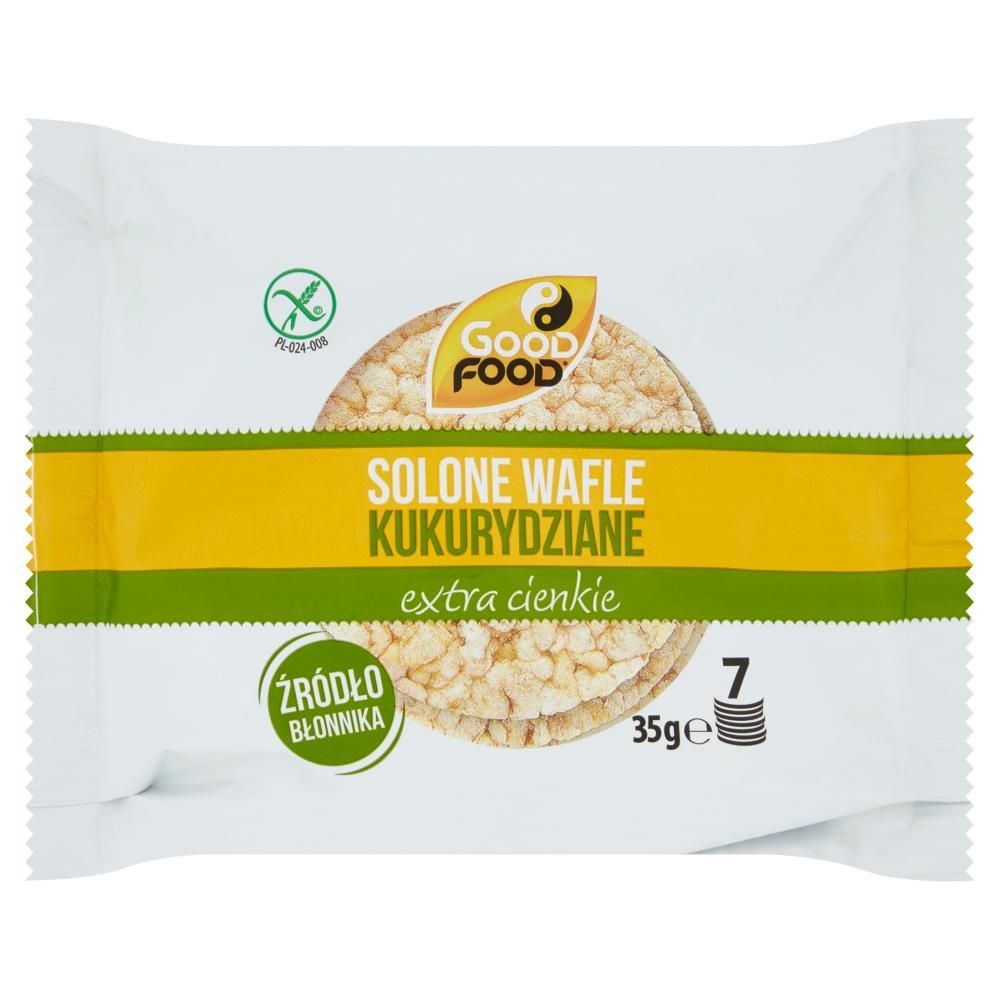 Good Food Wafle kukurydziane solone 35 g (7 sztuk)