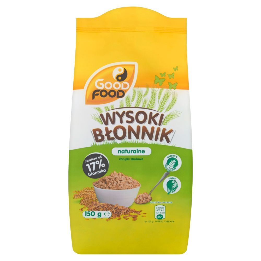 Good Food Wysoki Błonnik Naturalne chrupki zbożowe 150 g