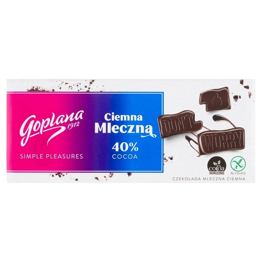 Goplana Czekolada ciemna mleczna 90 g