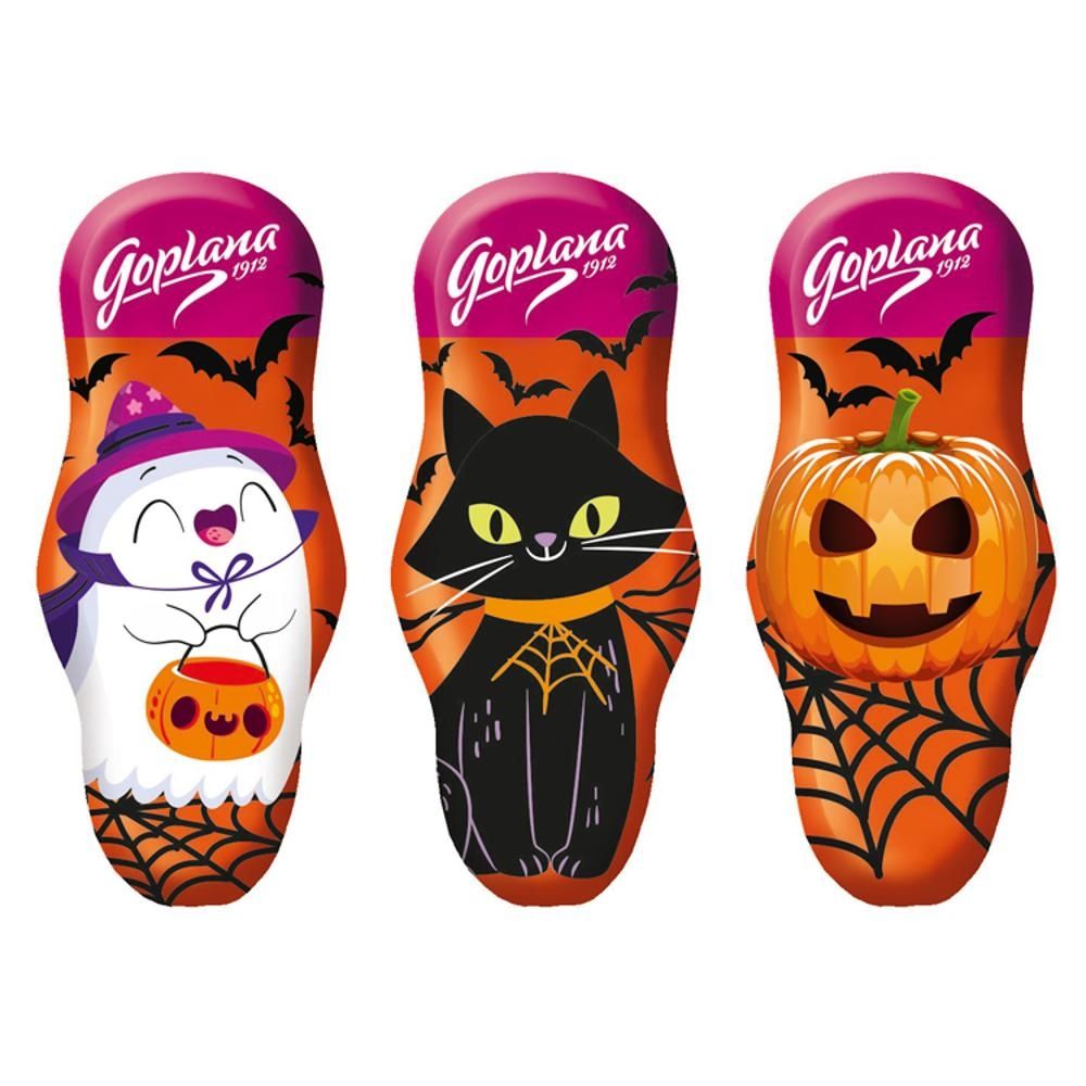 Goplana Halloween Figurka o smaku karmelowym w czekoladzie 30 g