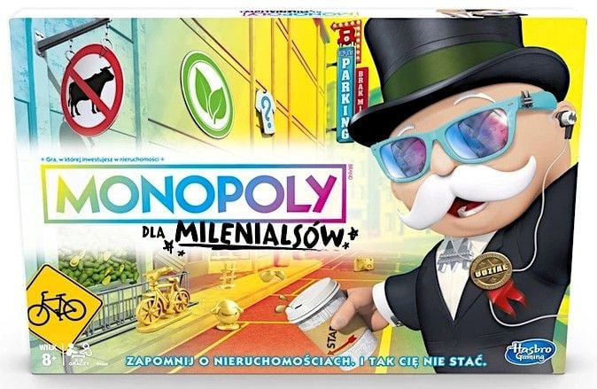 Gra ekonomiczna HASBRO Monopoly dla Mileniasów E4989