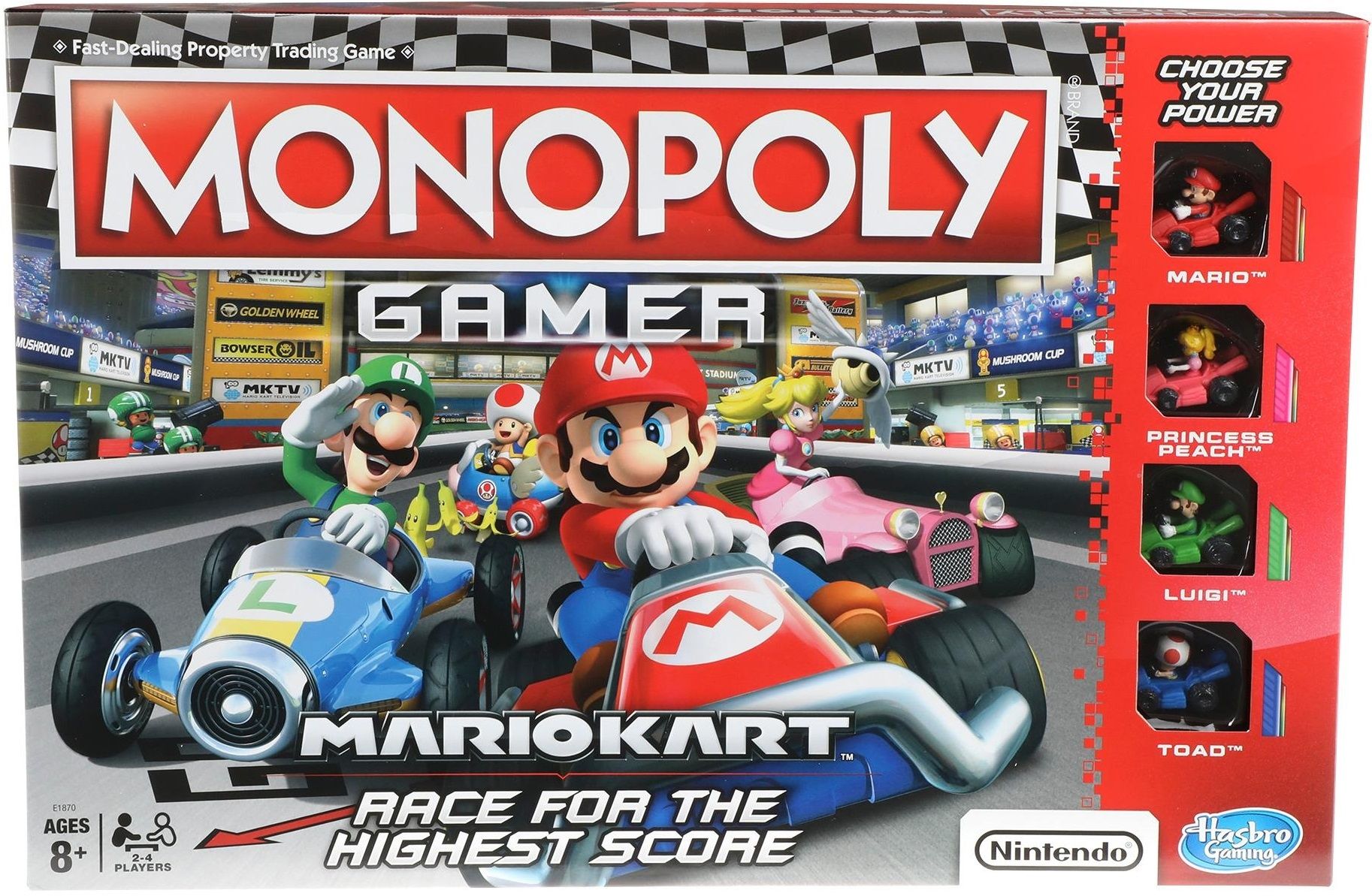 Gra HASBRO Monopoly Gamer Mario Kart E1870