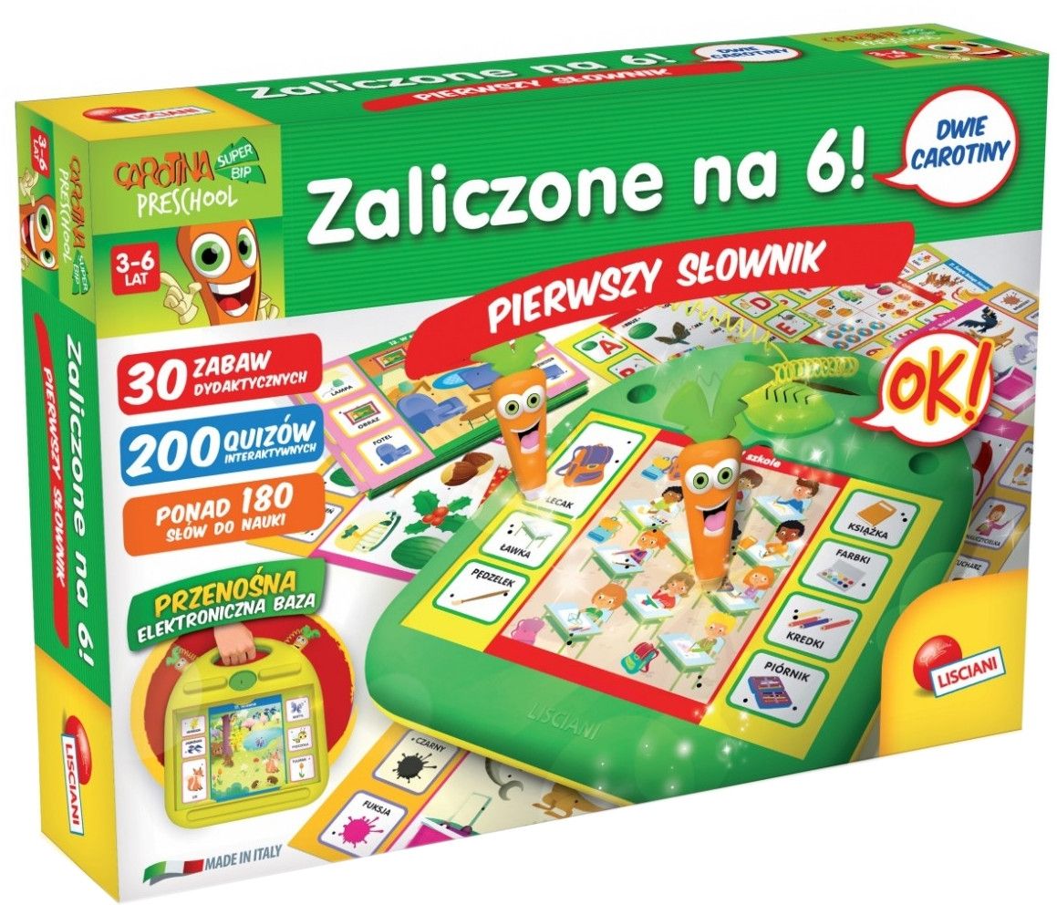 Gra językowa LISCIANIGIOCHI Zaliczone na 6. Pierwszy słownik DA-45419