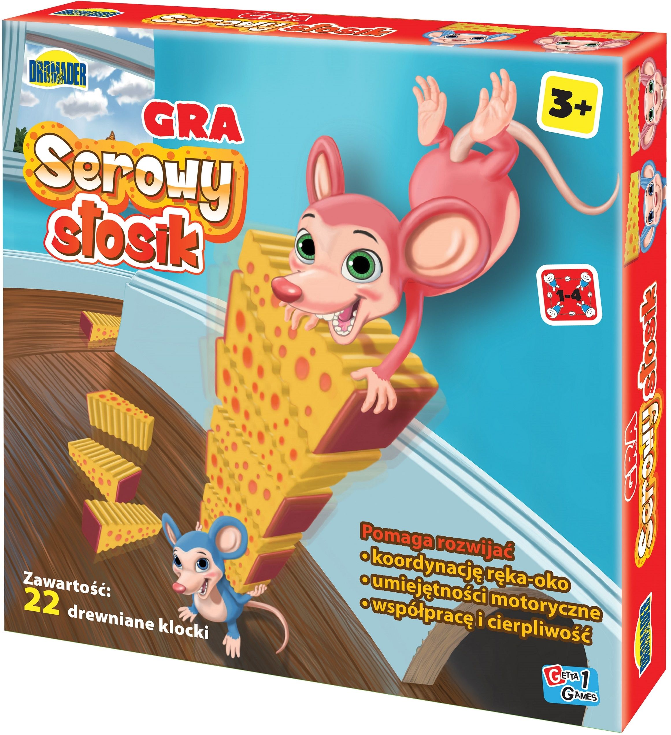 Gra zręcznościowa DROMADER Serowy stosik 02346