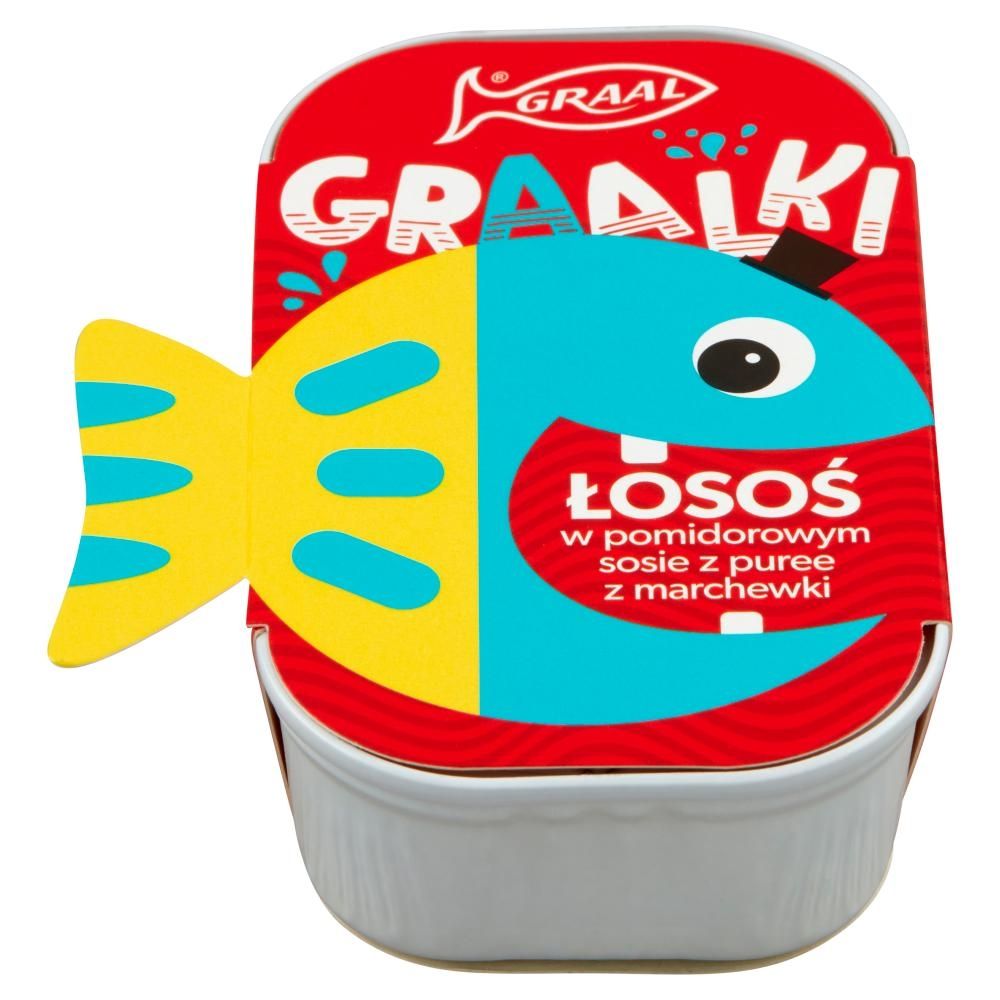 GRAAL Graalki Łosoś w pomidorowym sosie z puree z marchewki 110 g