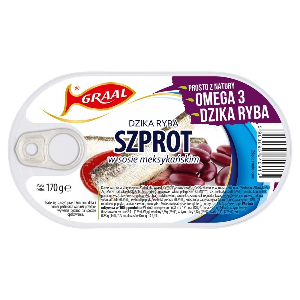 Graal Szprot w sosie meksykańskim 170 g