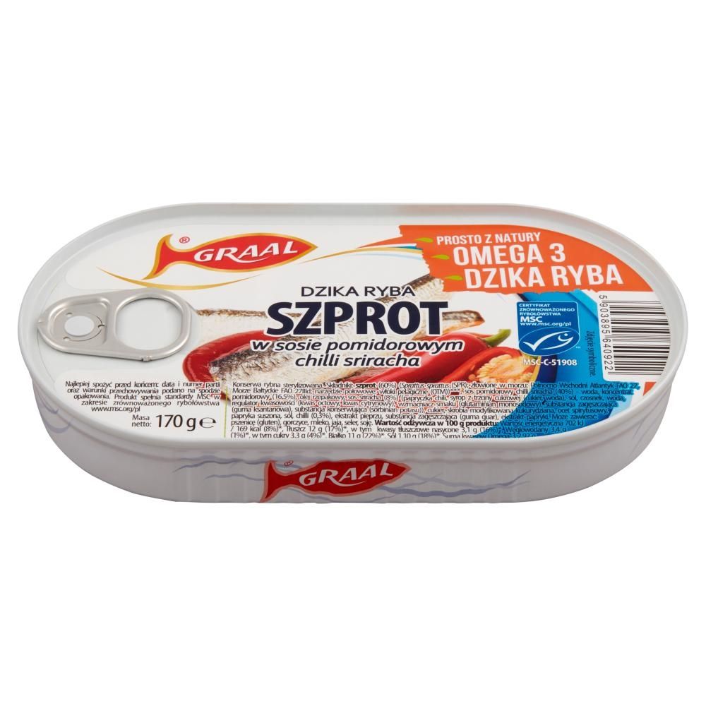 Graal Szprot w sosie pomidorowym chilli sriracha 170 g