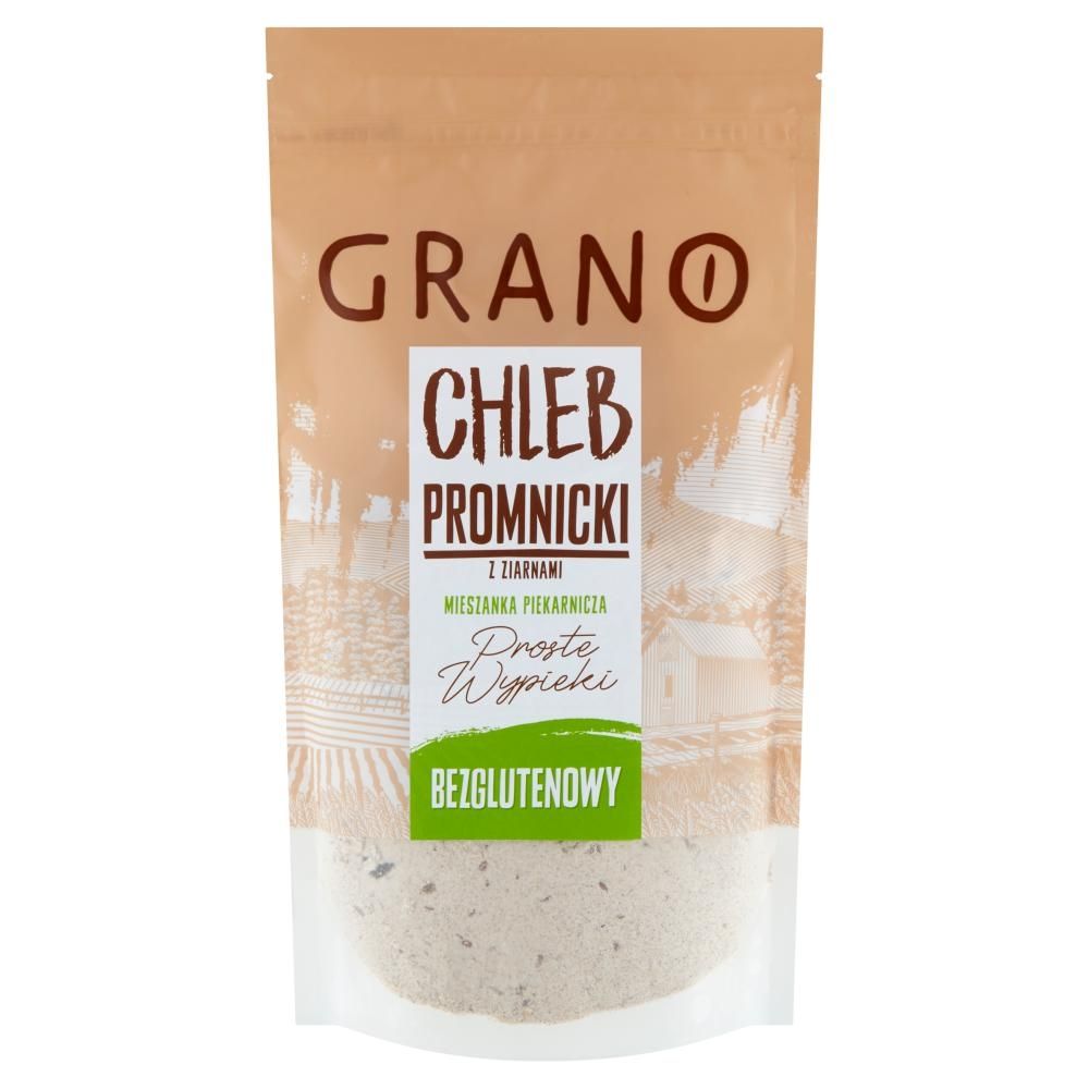 Grano Chleb promnicki z ziarnami bezglutenowy mieszanka piekarnicza 500 g