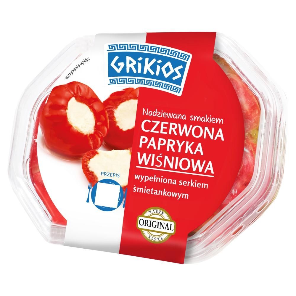 Grikios Czerwona papryka wiśniowa wypełniona serkiem śmietankowym 200 g