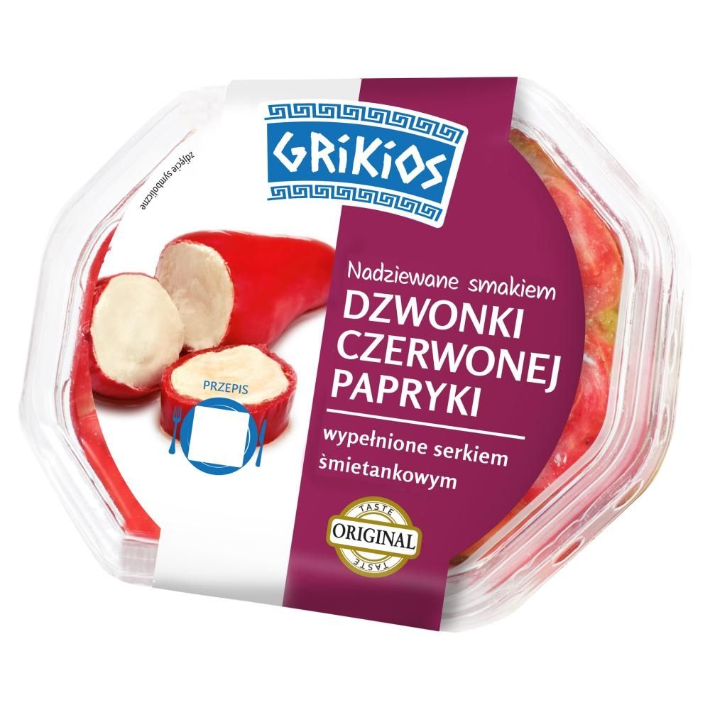 Grikios Dzwonki czerwonej papryki wypełnione serkiem śmietankowym 200 g