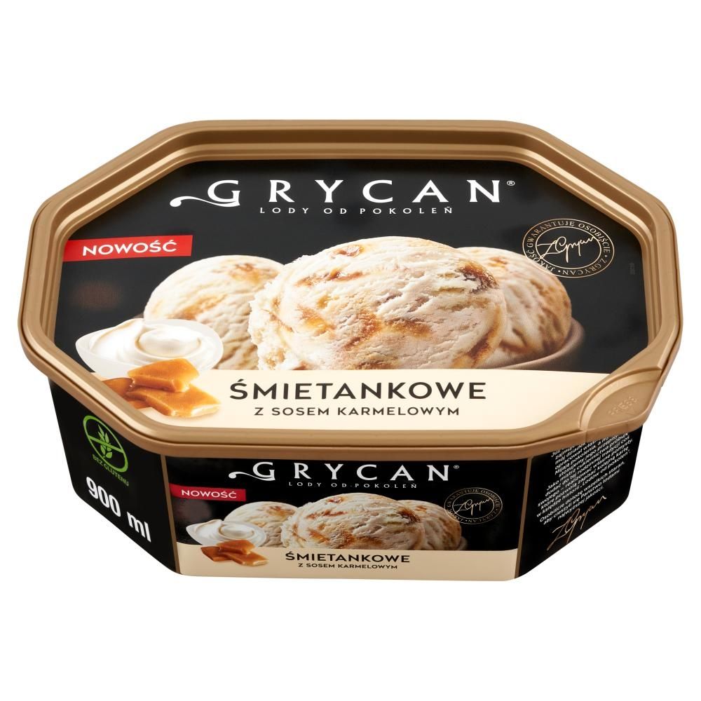 Grycan Lody śmietankowe z sosem karmelowym 900 ml