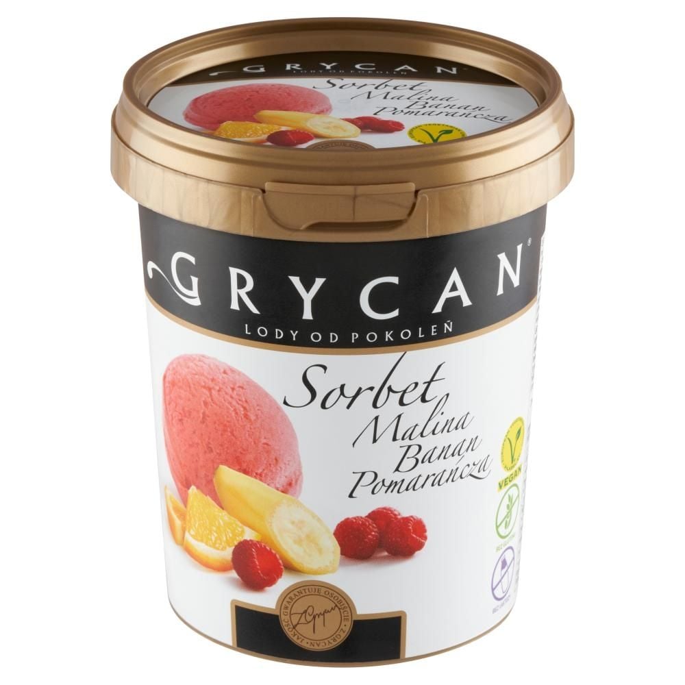 Grycan Sorbet malina banan pomarańcza 500 ml