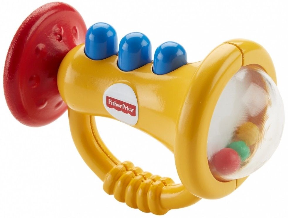 Grzechotka FISHER PRICE Trąbka gryzaczek DRF17