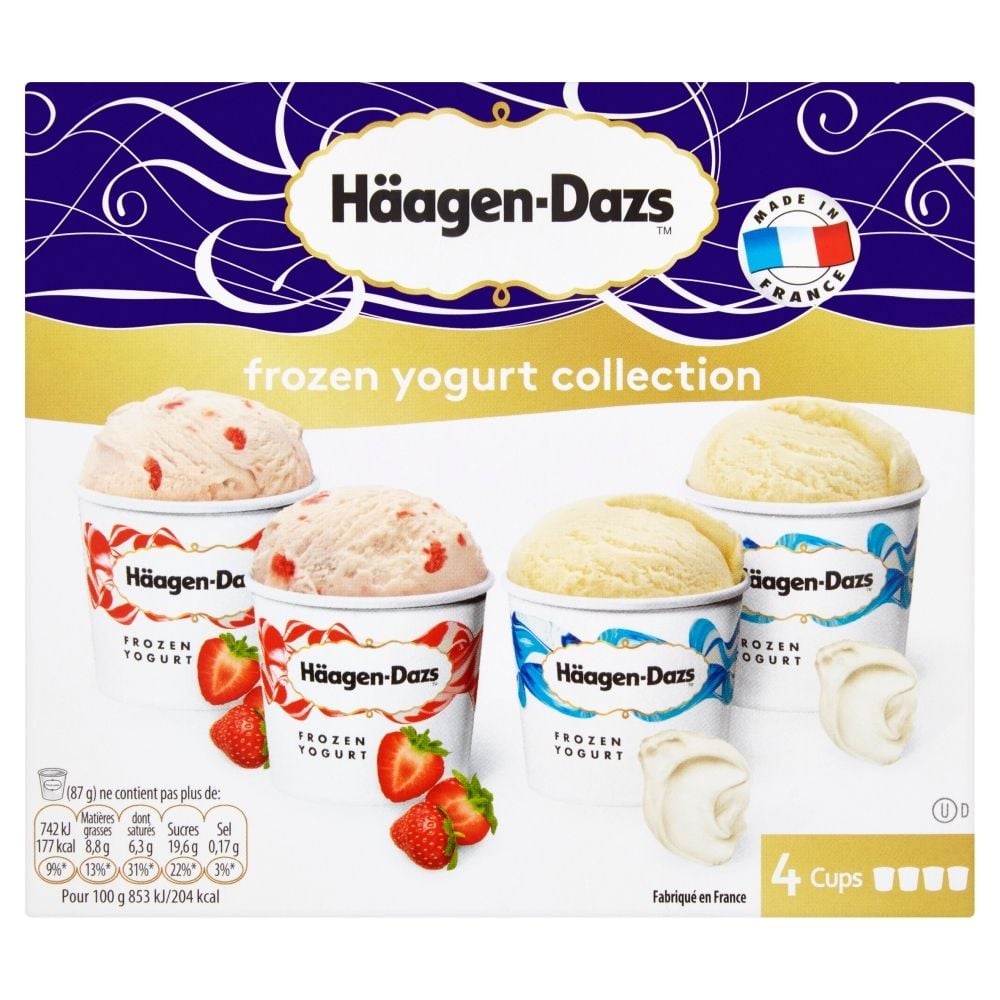 HäagenDazs Frozen Yogurt Collection Lody 400 ml (4 sztuki) Zakupy