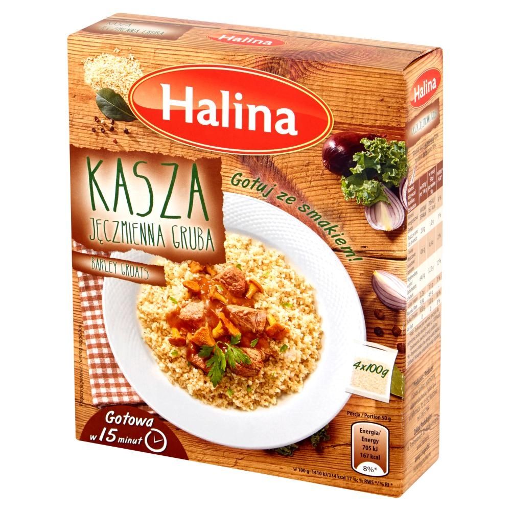 Halina Kasza jęczmienna gruba 400 g (4 x 100 g)