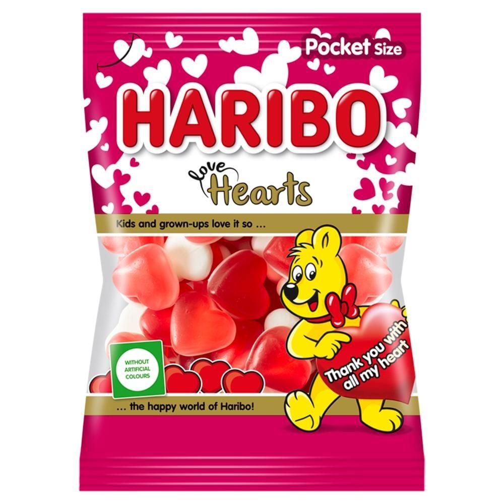 Haribo Love Hearts Żelki owocowe 100 g