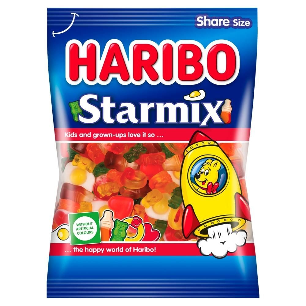 Haribo Starmix Żelki o smaku owocowym i o smaku cola 160 g