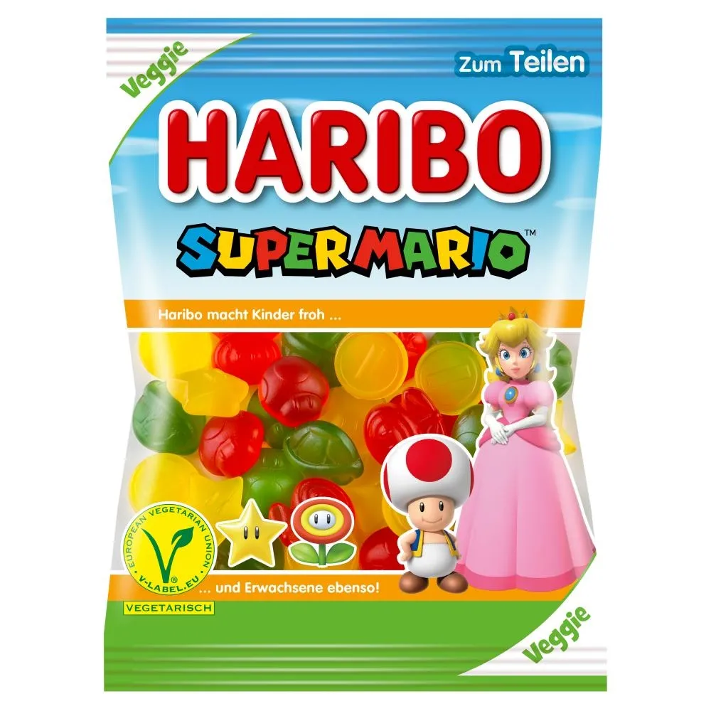 Haribo Super Mario Żelki o smaku owocowym 175 g