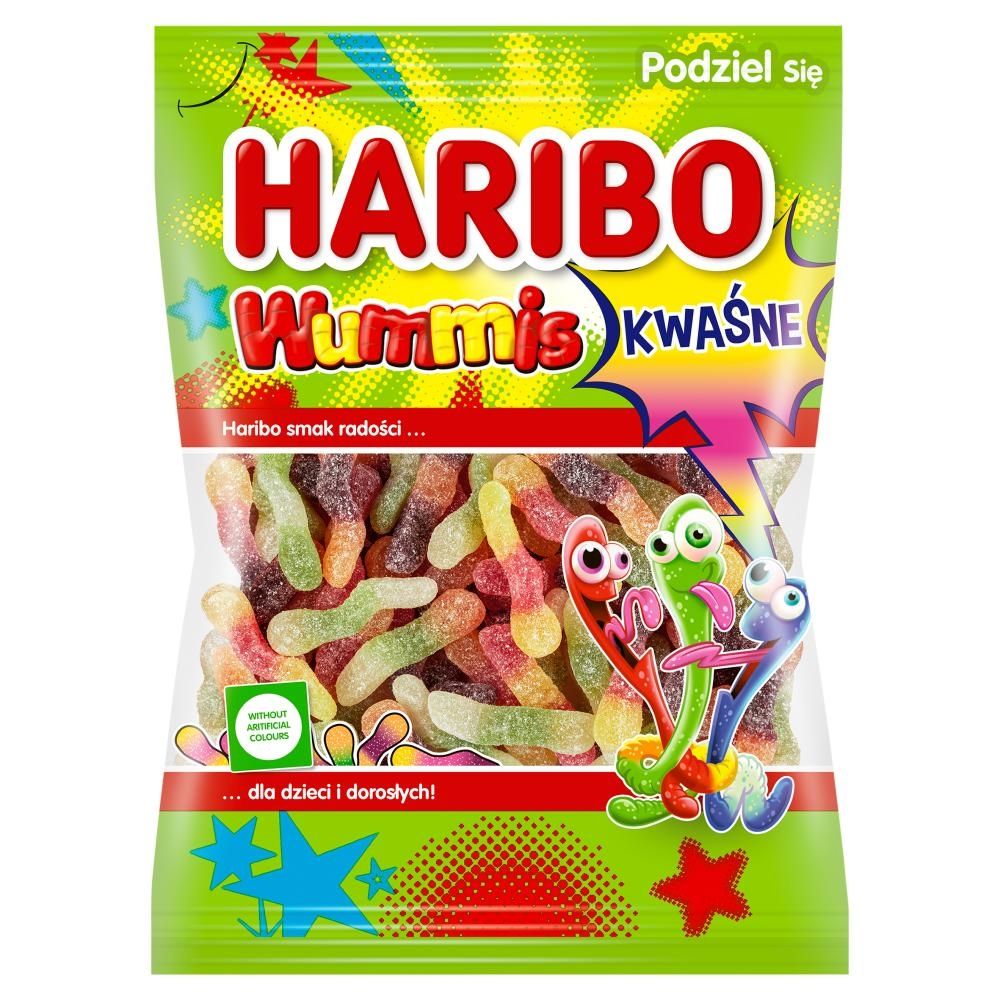 Haribo Wummis Żelki o smaku owocowym kwaśne 160 g