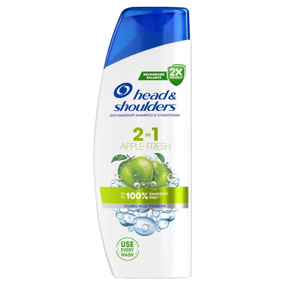 Head & Shoulders Apple Fresh Szampon Przeciwłupieżowy 2 w 1 330 ml. O Zapachu Jabłka