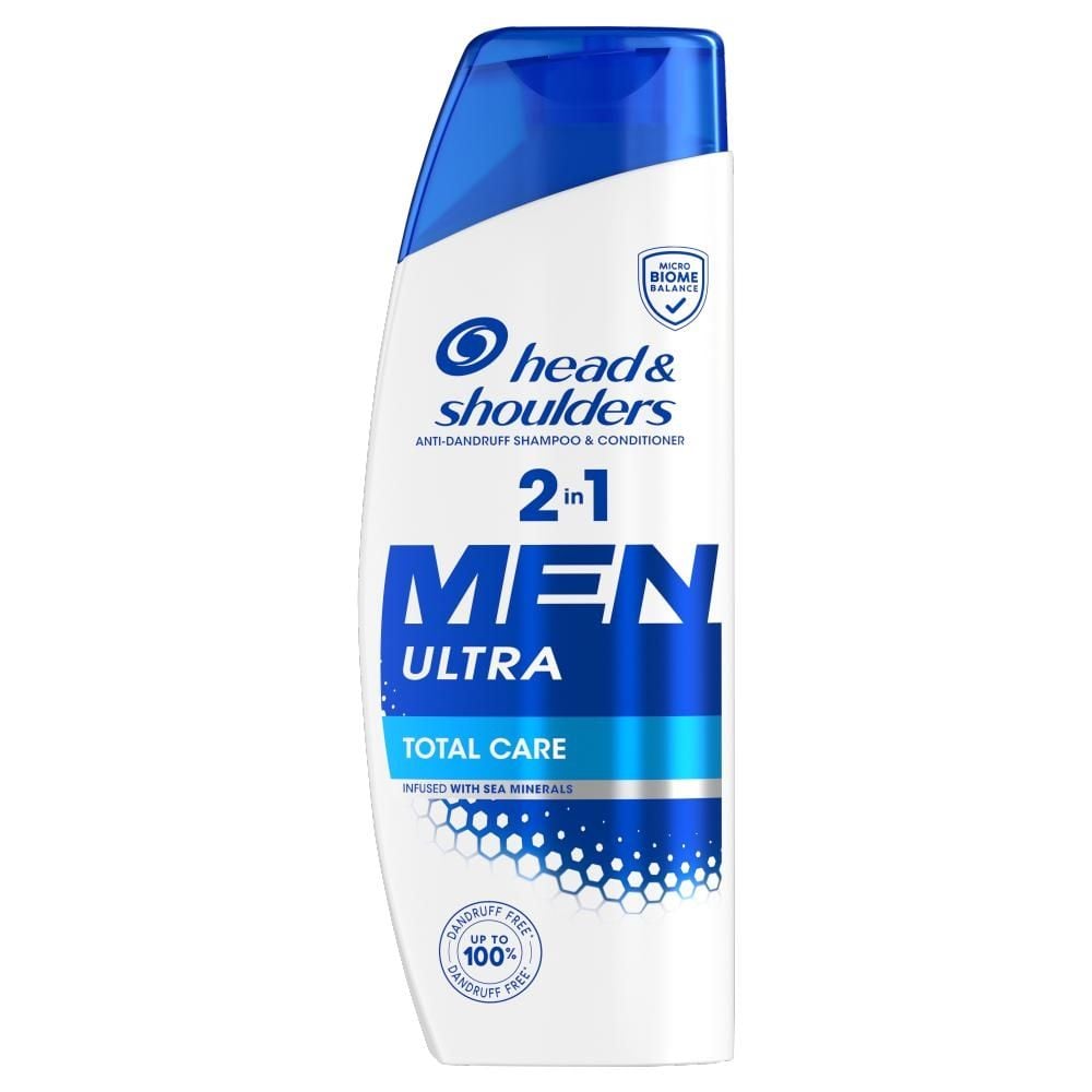 Head & Shoulders Men Ultra Total Care Szampon Przeciwłupieżowy 2 w 1 330 ml z Minerałami