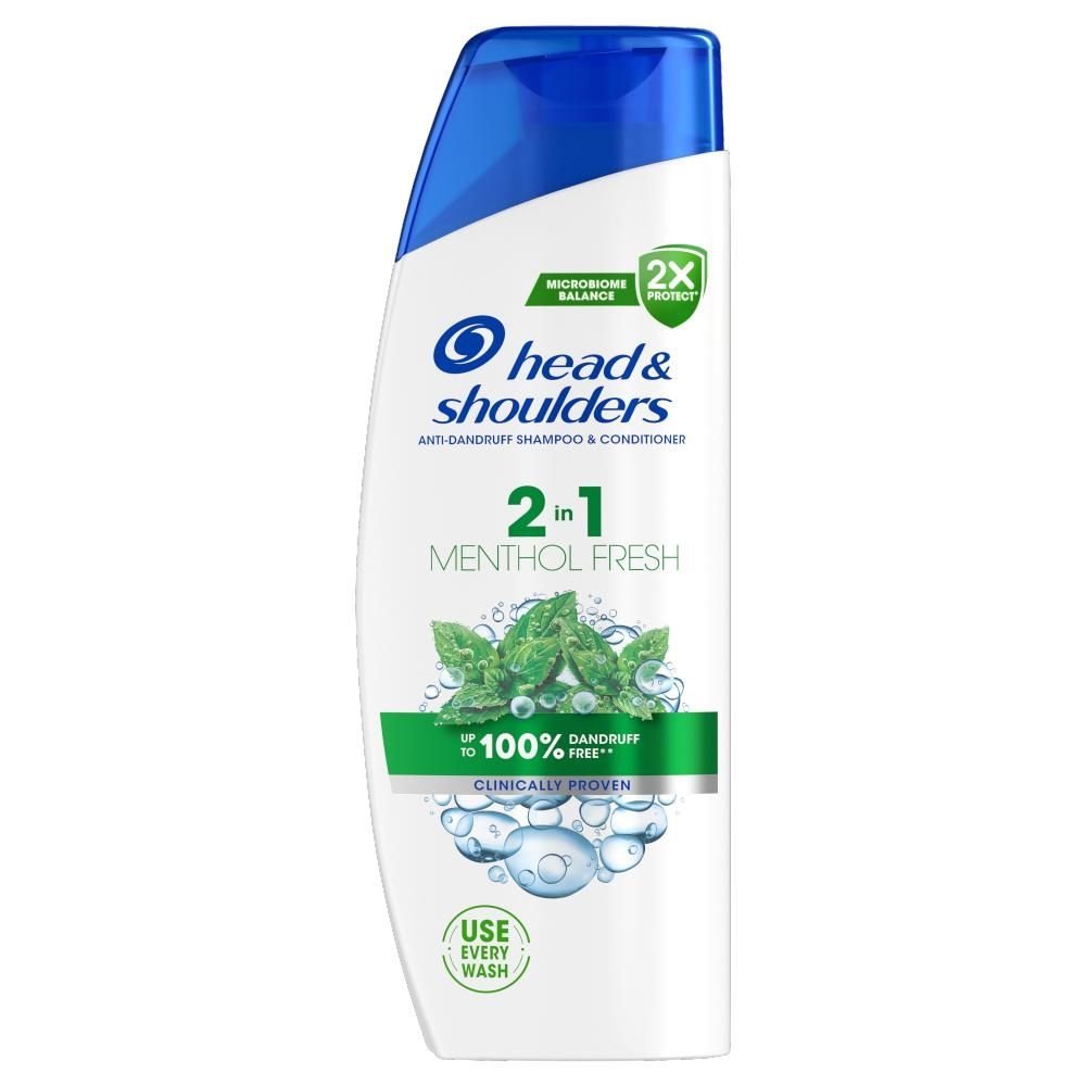 Head & Shoulders Menthol Fresh Szampon Przeciwłupieżowy 2 w 1 330 ml. O ...