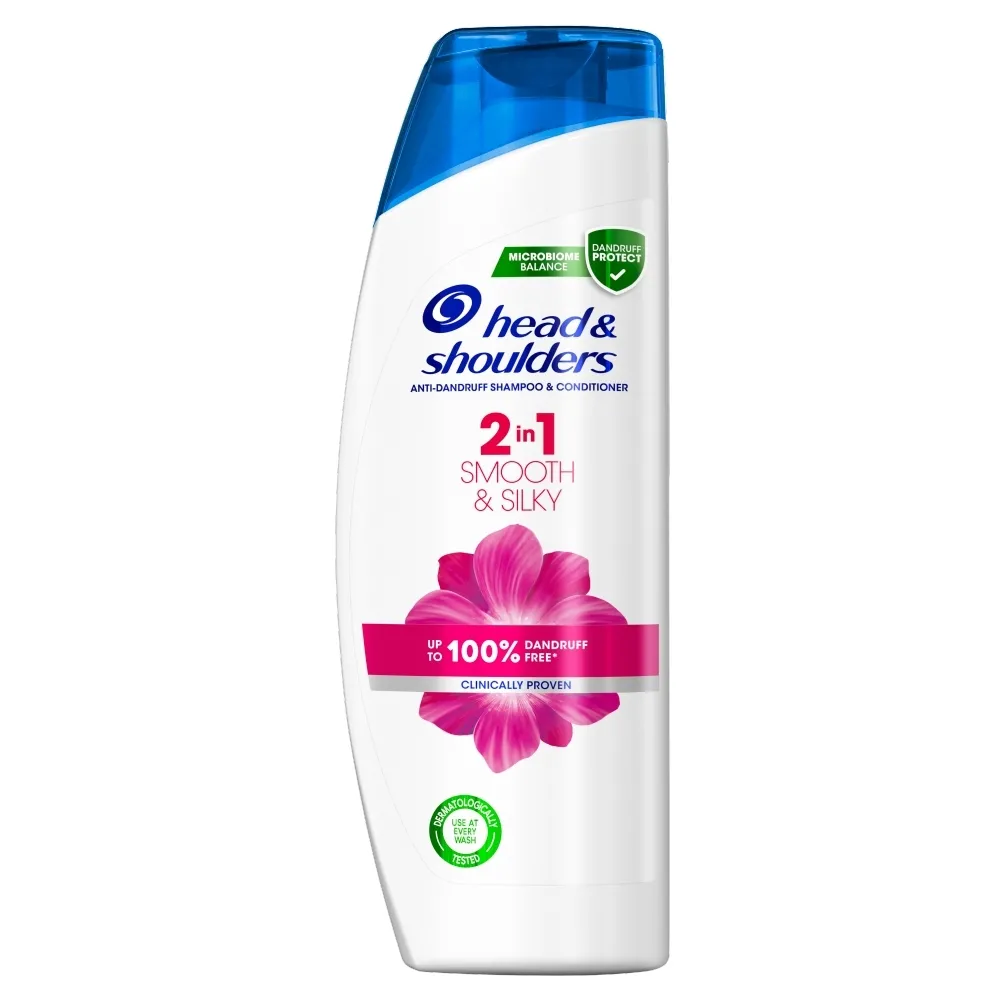 Head & Shoulders Smooth & Silky 2 w 1 Szampon przeciwłupieżowy z odżywką – usuwa do 100% łupieżu