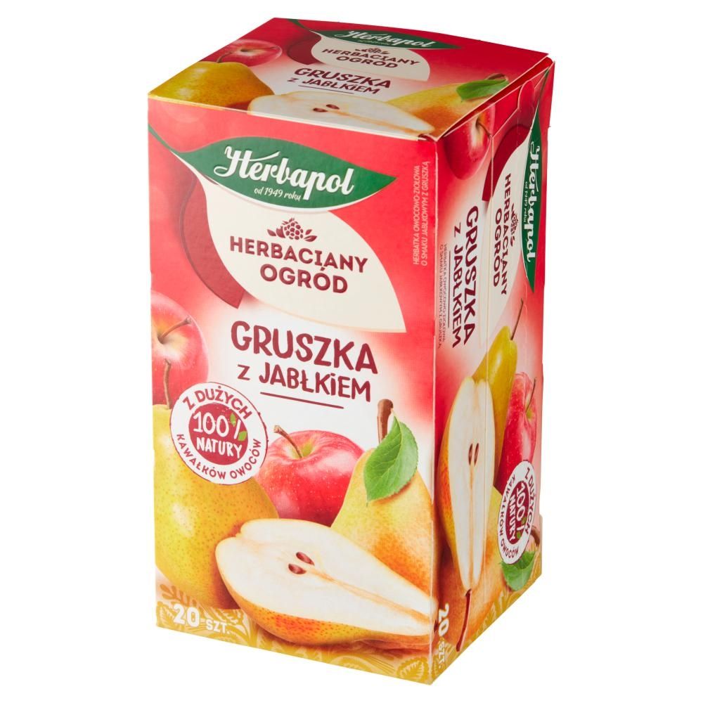 Herbapol Herbaciany Ogród Herbatka owocowo-ziołowa gruszka z jabłkiem 54 g (20 x 2,7 g)