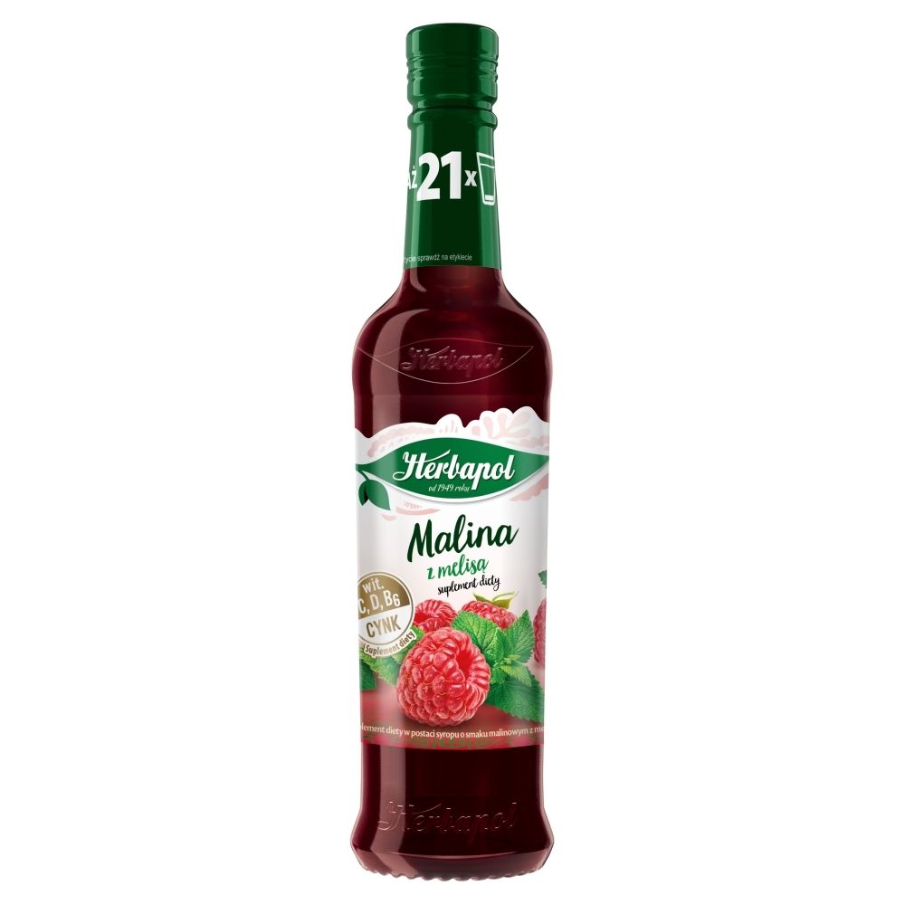 Herbapol Suplement diety malina z melisą 420 ml