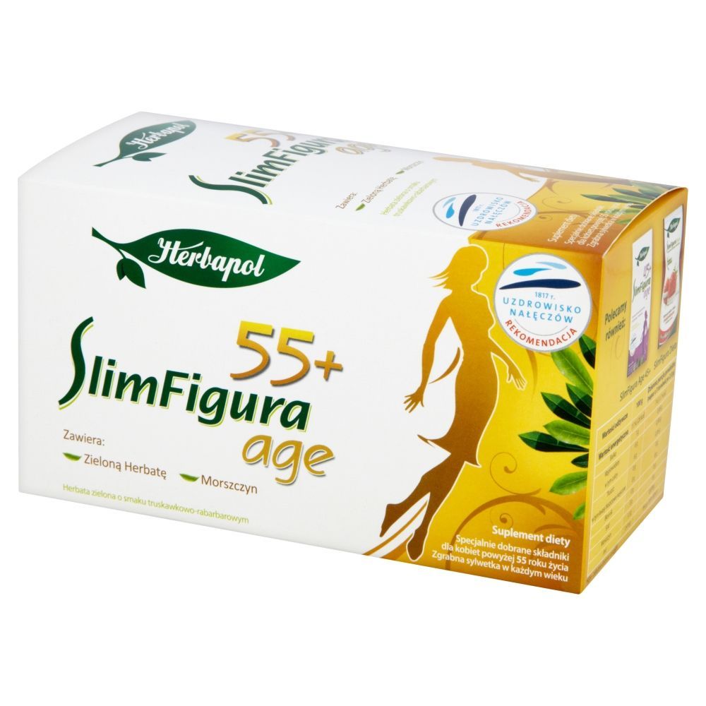 Herbapol SlimFigura Age 55+ Suplement diety Herbata zielona 40 g (20 torebek)