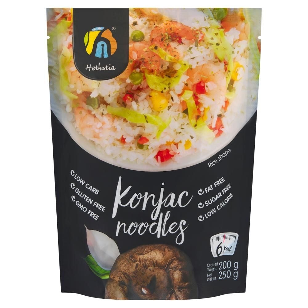 Hethstia Makaron konjac w kształcie ziarenek ryżu 250 g