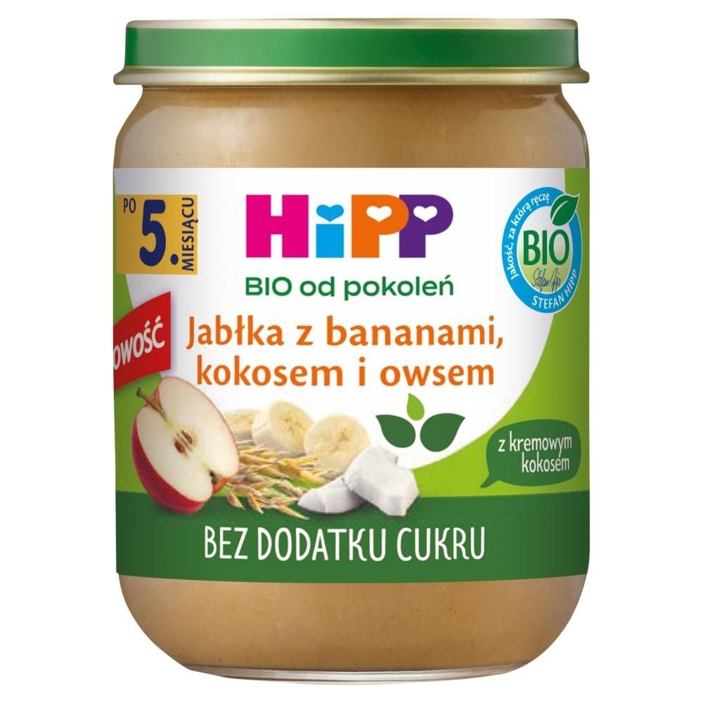 HiPP BIO Jabłka z bananami kokosem i owsem po 5. miesiącu 160 g