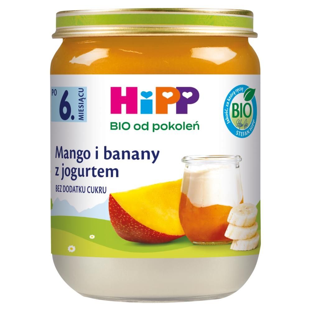 HiPP BIO Mango i banany z jogurtem po 6. miesiącu 160 g