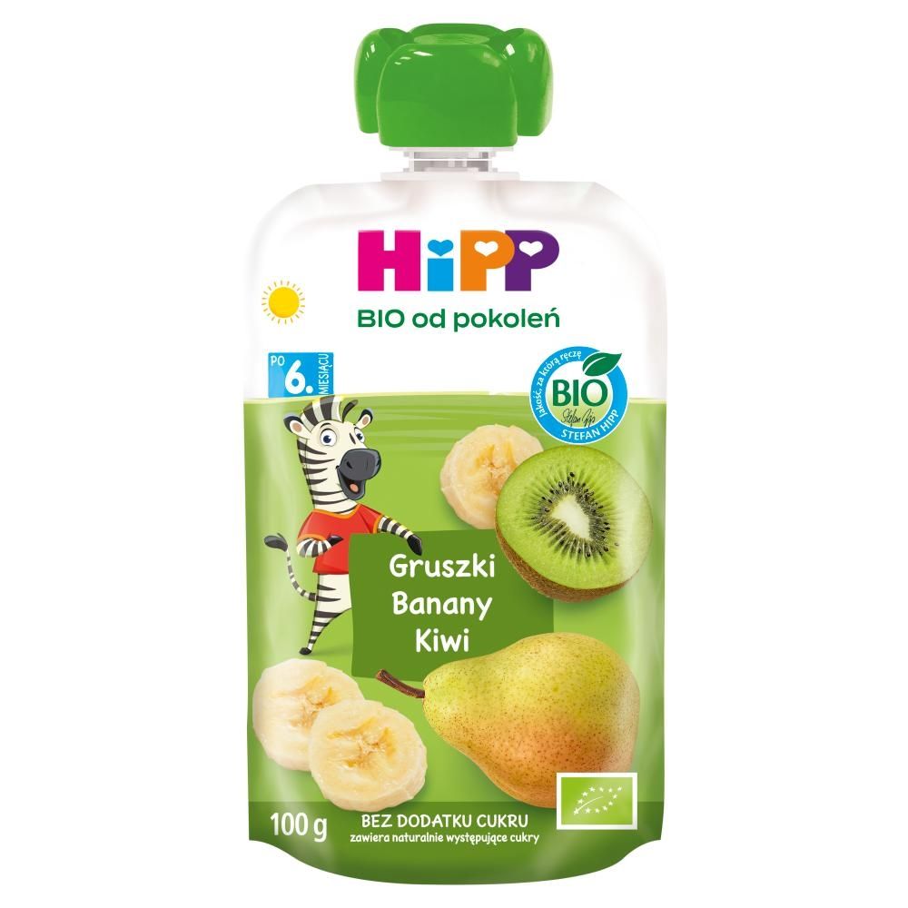 HiPP BIO Mus owocowy gruszki banany kiwi po 6. miesiącu 100 g