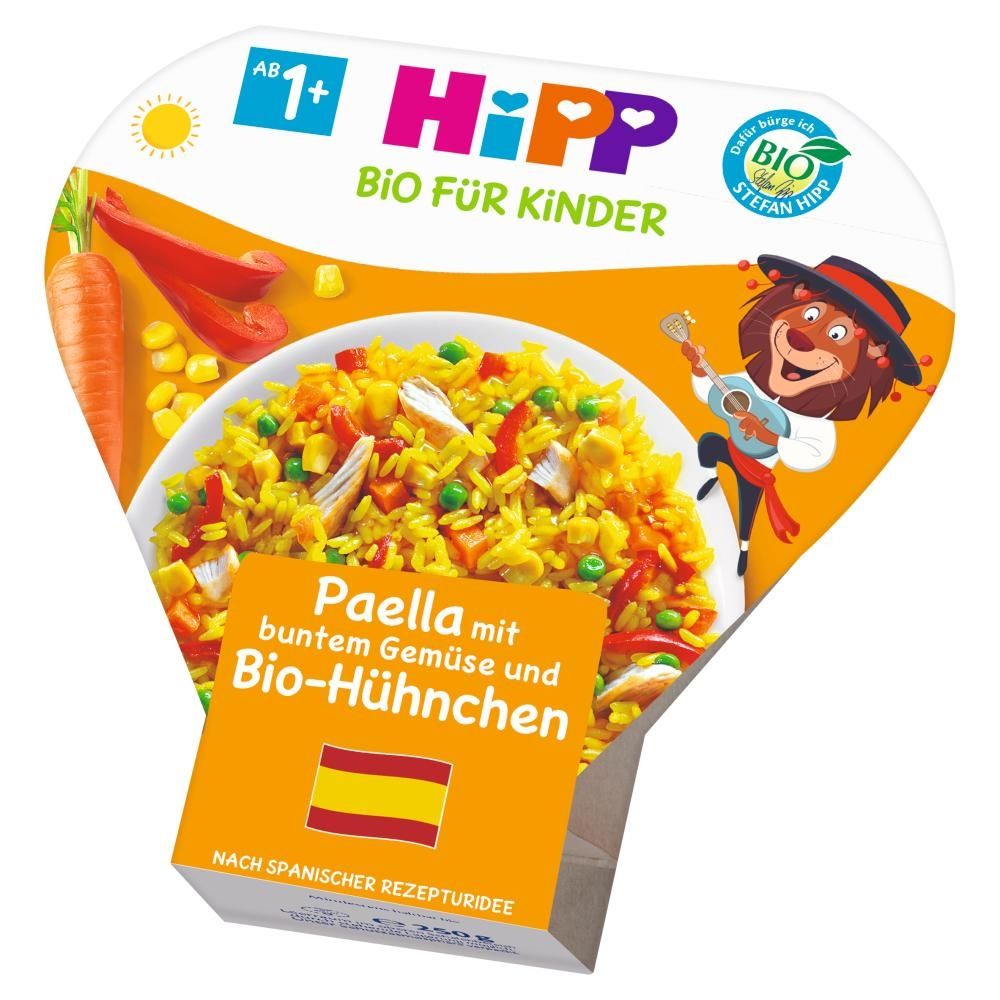 HiPP BIO Paella z kolorowymi warzywami i kurczakiem po 1. roku 250 g