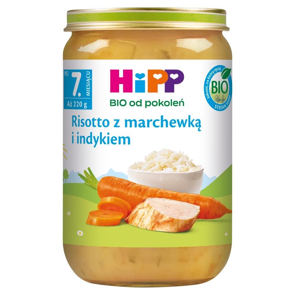 HiPP BIO Risotto z marchewką i indykiem po 7. miesiącu 220 g