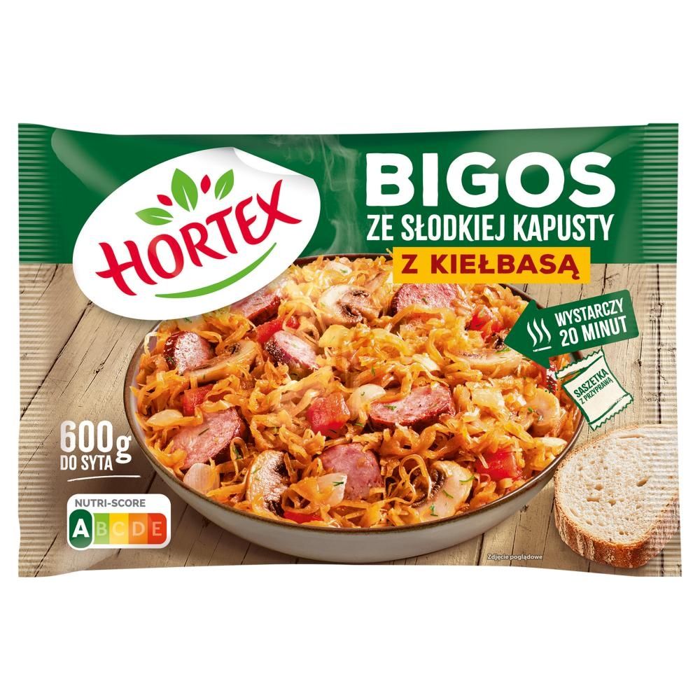 Hortex Bigos ze słodkiej kapusty z kiełbasą 600 g